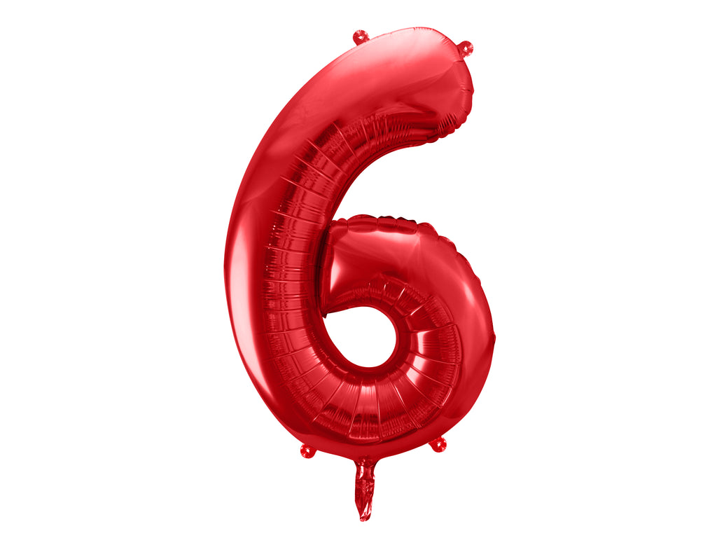 Palloncino foil Numero "86cm", Red