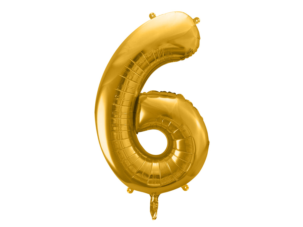 Palloncino foil Numero "72cm", Light Gold