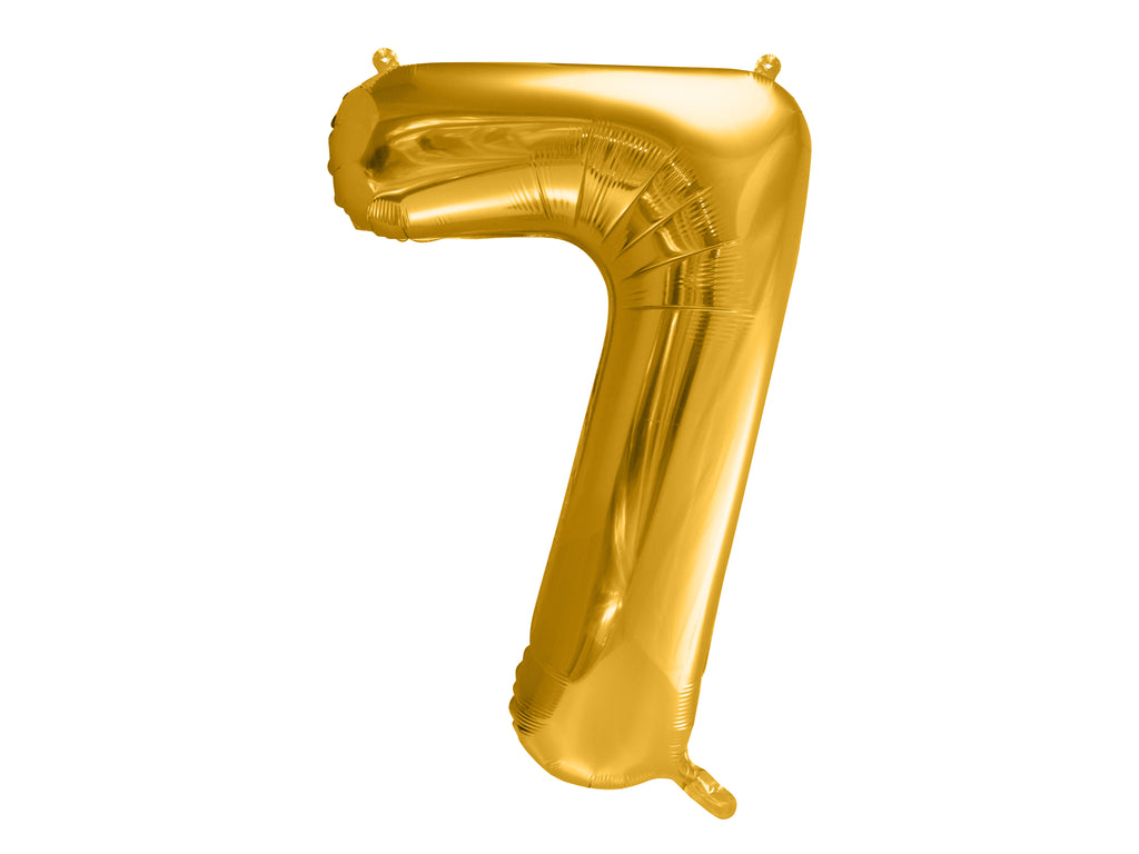 Palloncino foil Numero "72cm", Light Gold
