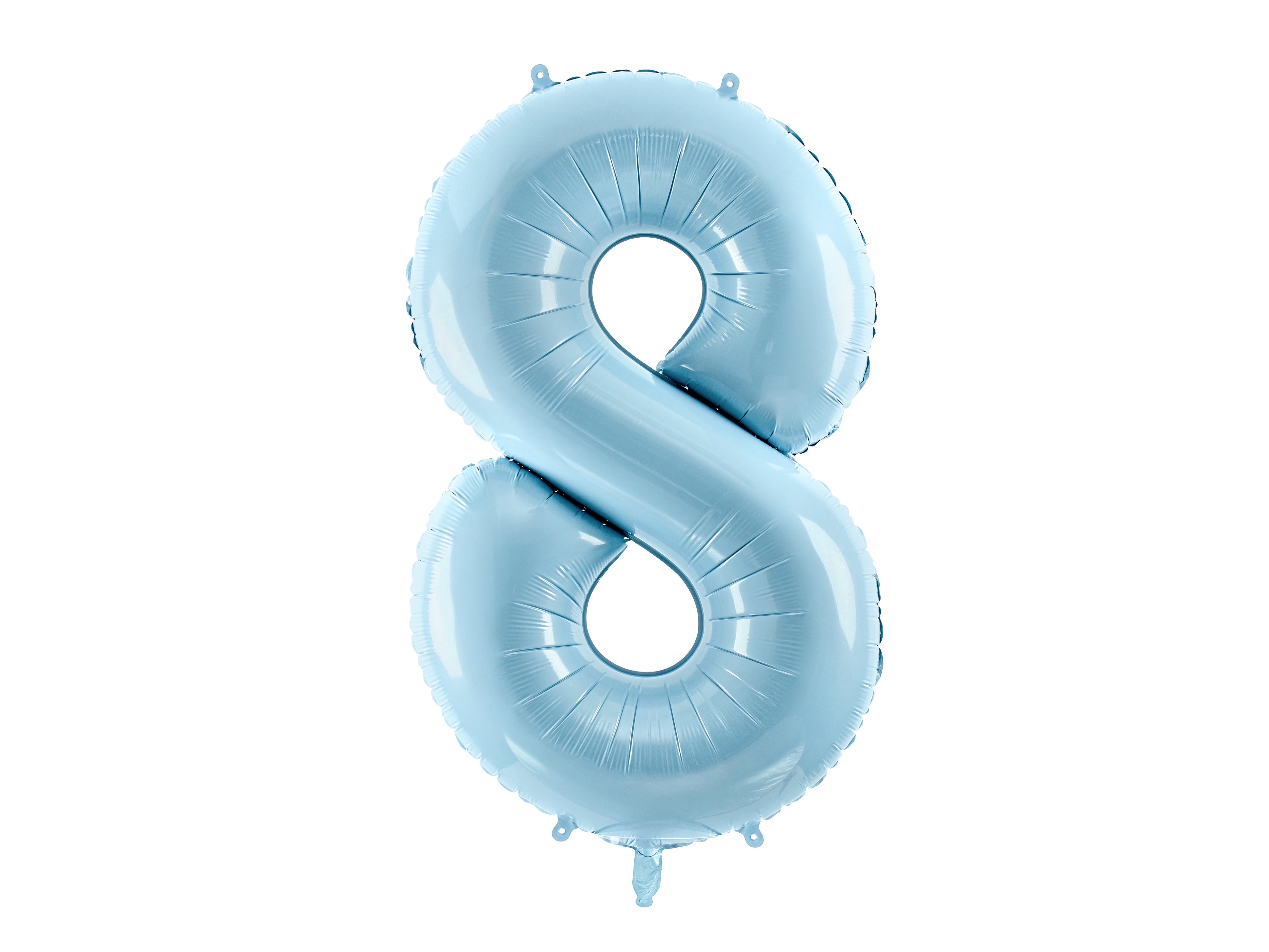 Palloncino foil Numero "86cm", Baby blue