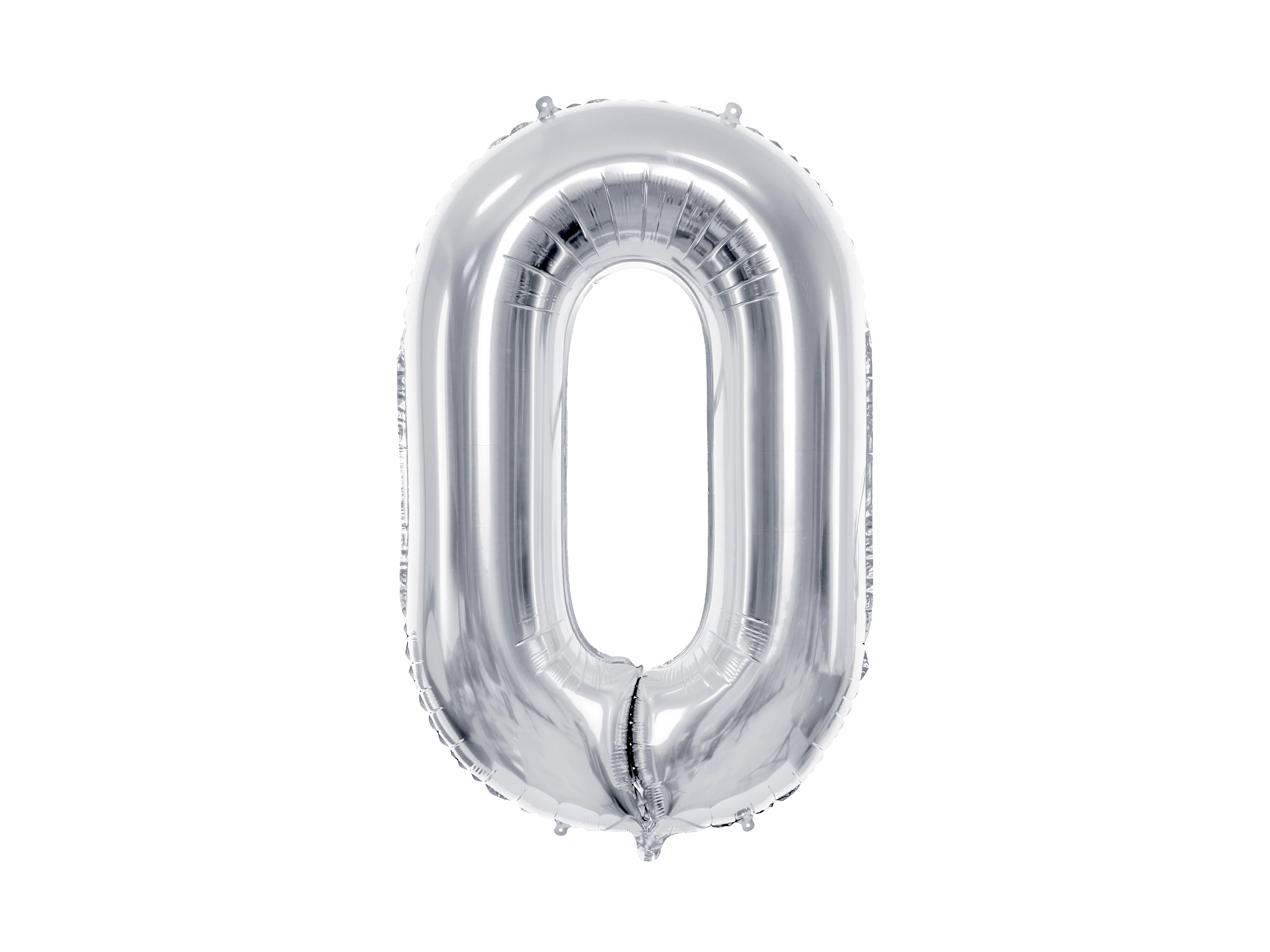 Palloncino foil Numero "72cm", Silver