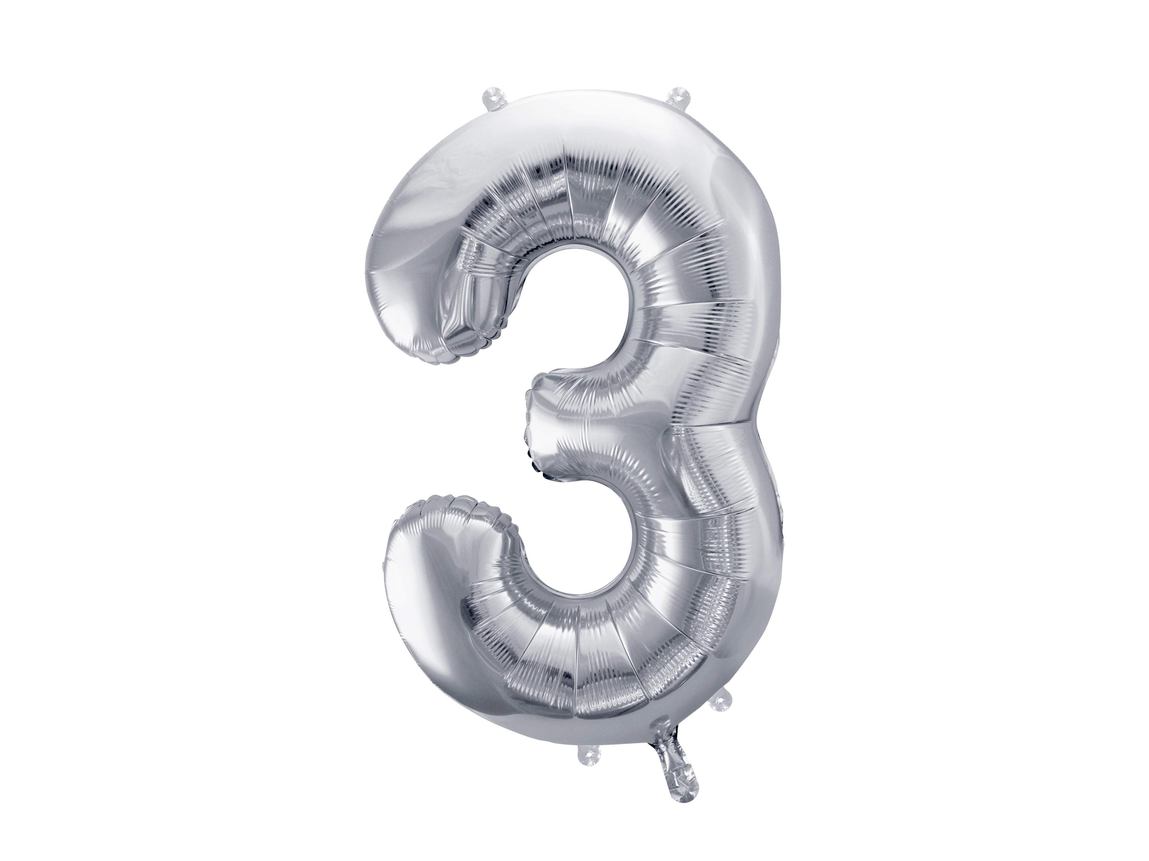 Palloncino foil Numero "72cm", Silver