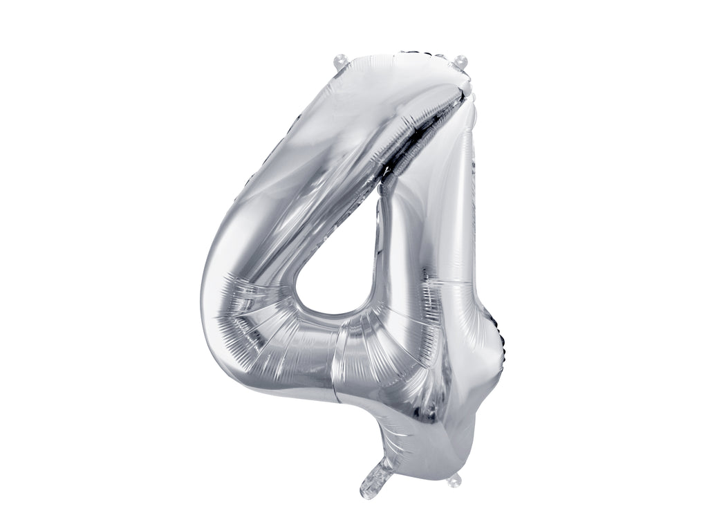 Palloncino foil Numero "72cm", Silver