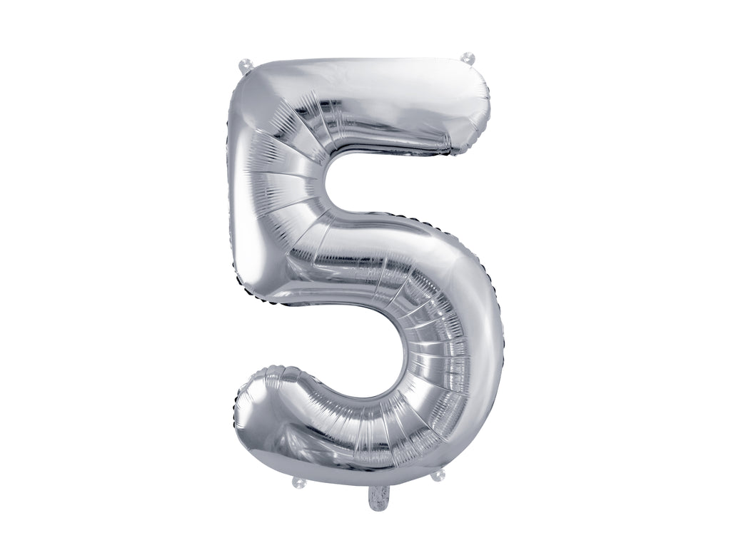 Palloncino foil Numero "72cm", Silver