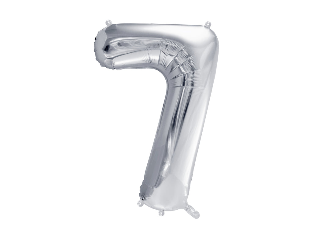 Palloncino foil Numero "72cm", Silver