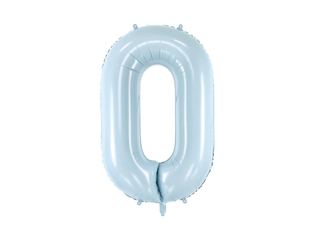 Palloncino foil Numero "72cm", Baby Blue