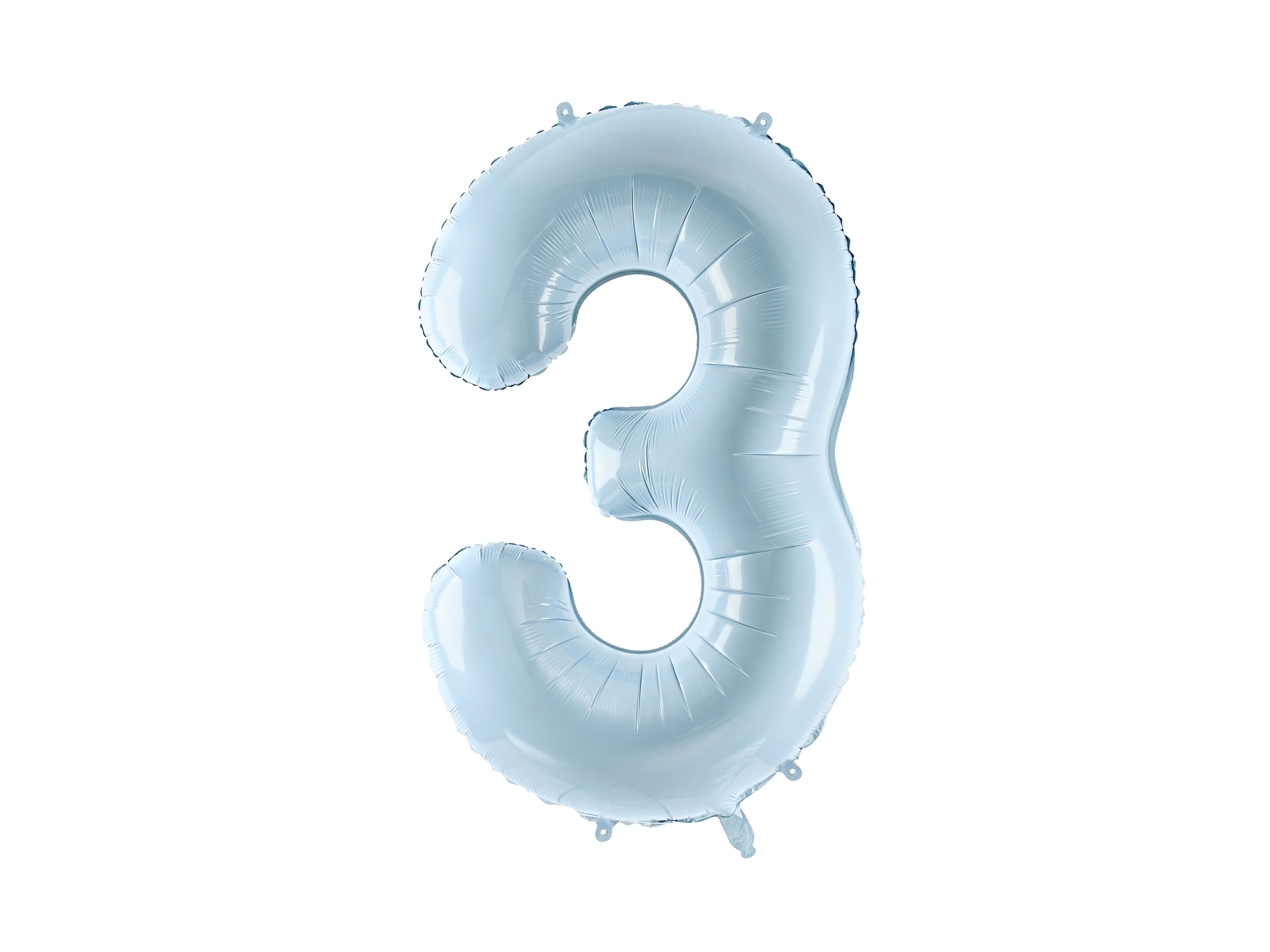 Palloncino foil Numero "72cm", Baby Blue