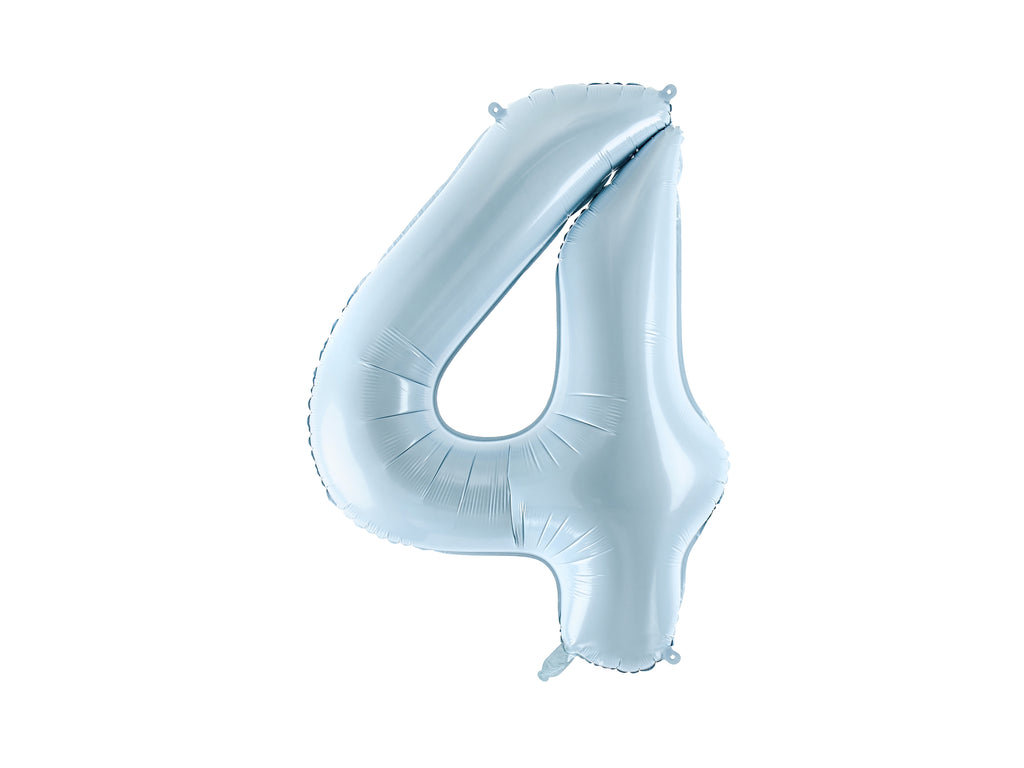 Palloncino foil Numero "72cm", Baby Blue