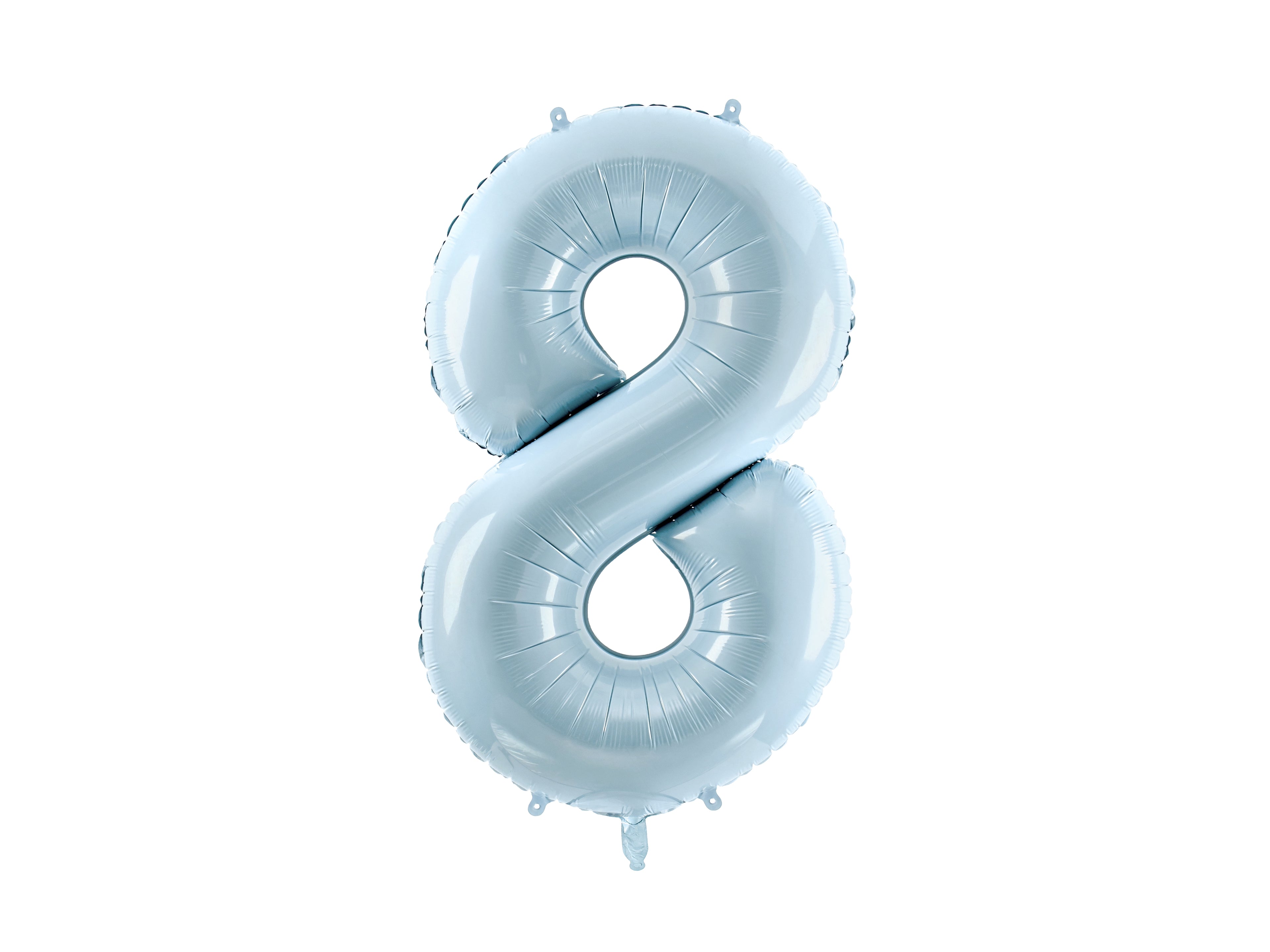 Palloncino foil Numero "72cm", Baby Blue