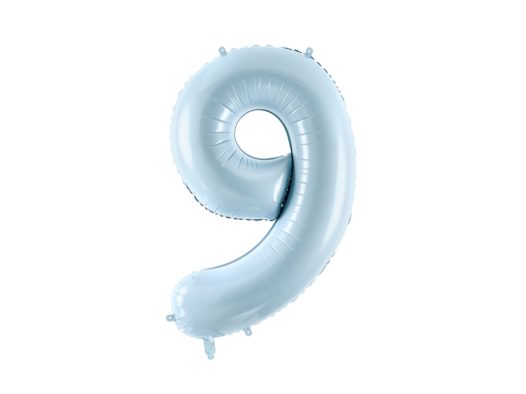 Palloncino foil Numero "72cm", Baby Blue
