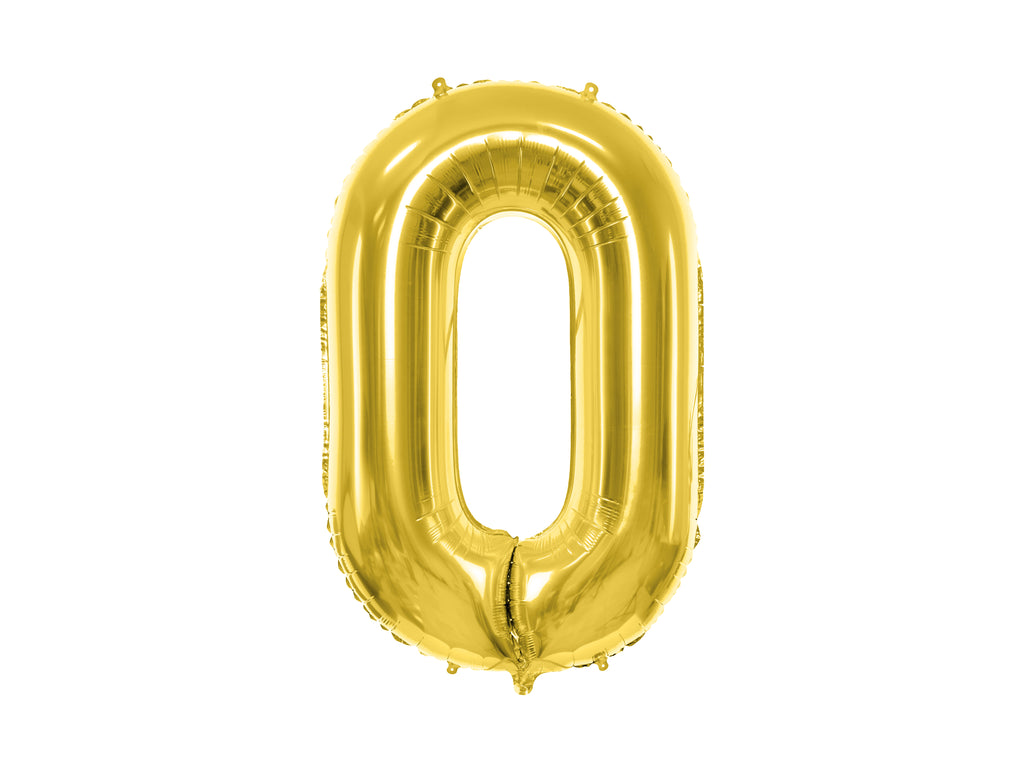 Palloncino foil Numero "72cm", Gold
