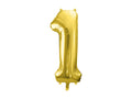 Palloncino foil Numero "72cm", Light Gold