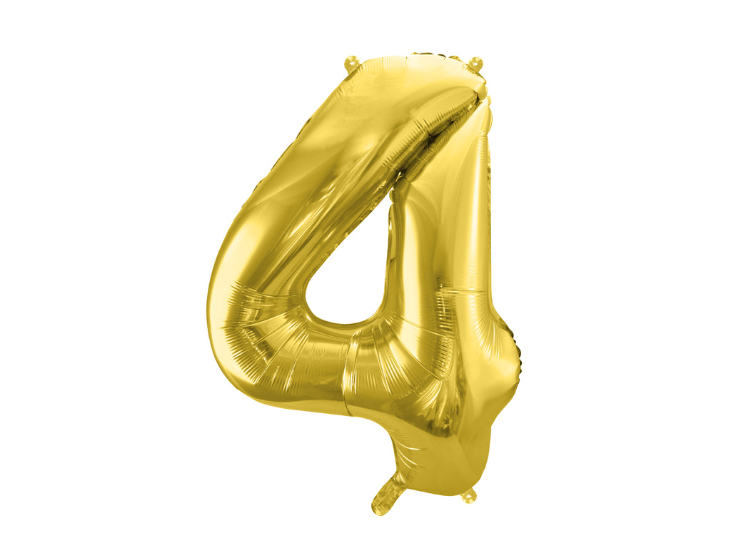 Palloncino foil Numero "72cm", Light Gold
