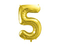 Palloncino foil Numero "72cm", Gold