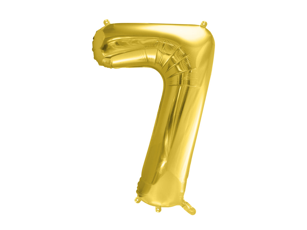 Palloncino foil Numero "72cm", Light Gold