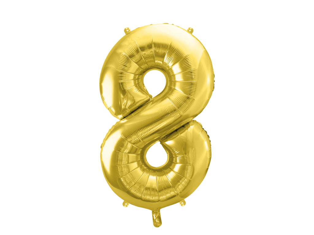 Palloncino foil Numero "72cm", Gold