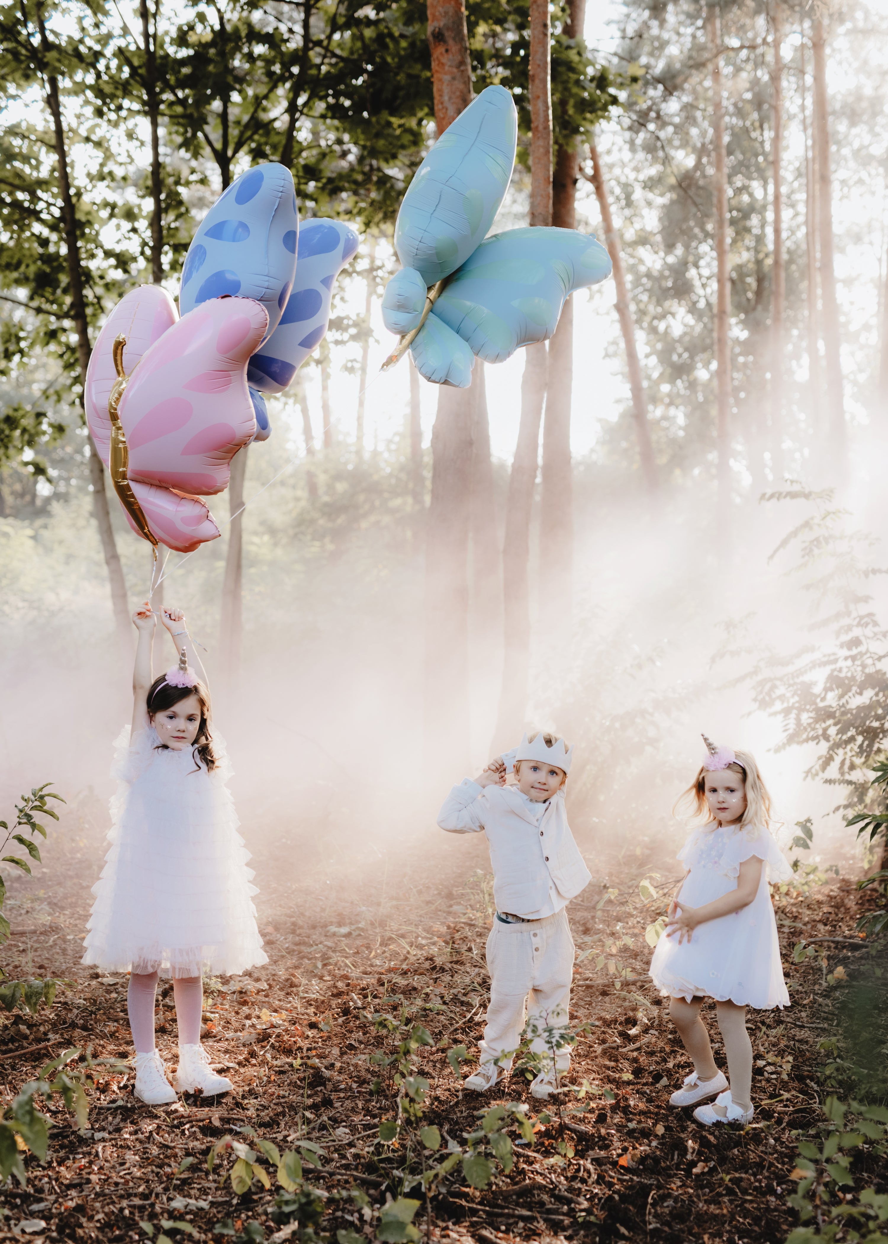 Foil Balloon Butterfly, 69x69 cm, blue