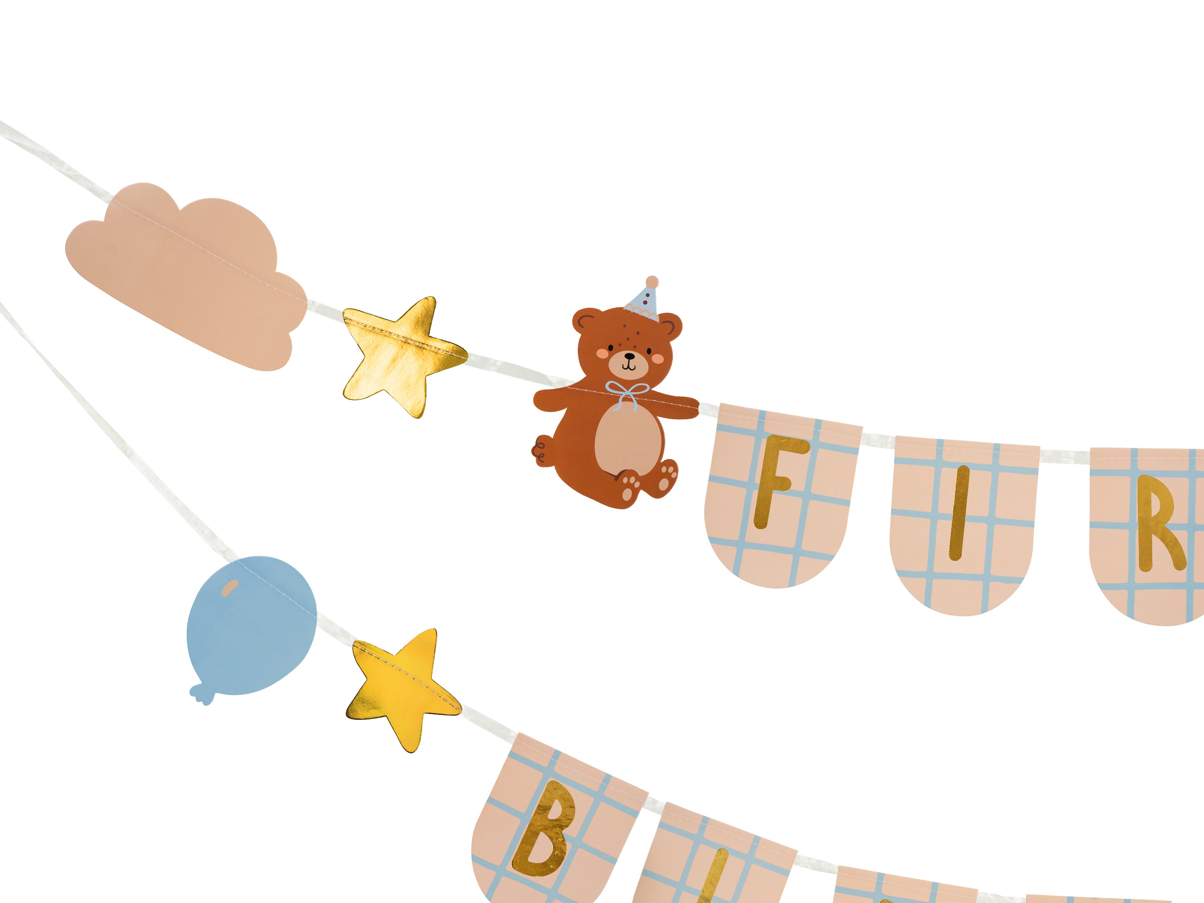 First Birthday Banner with Bears, 2.55 m