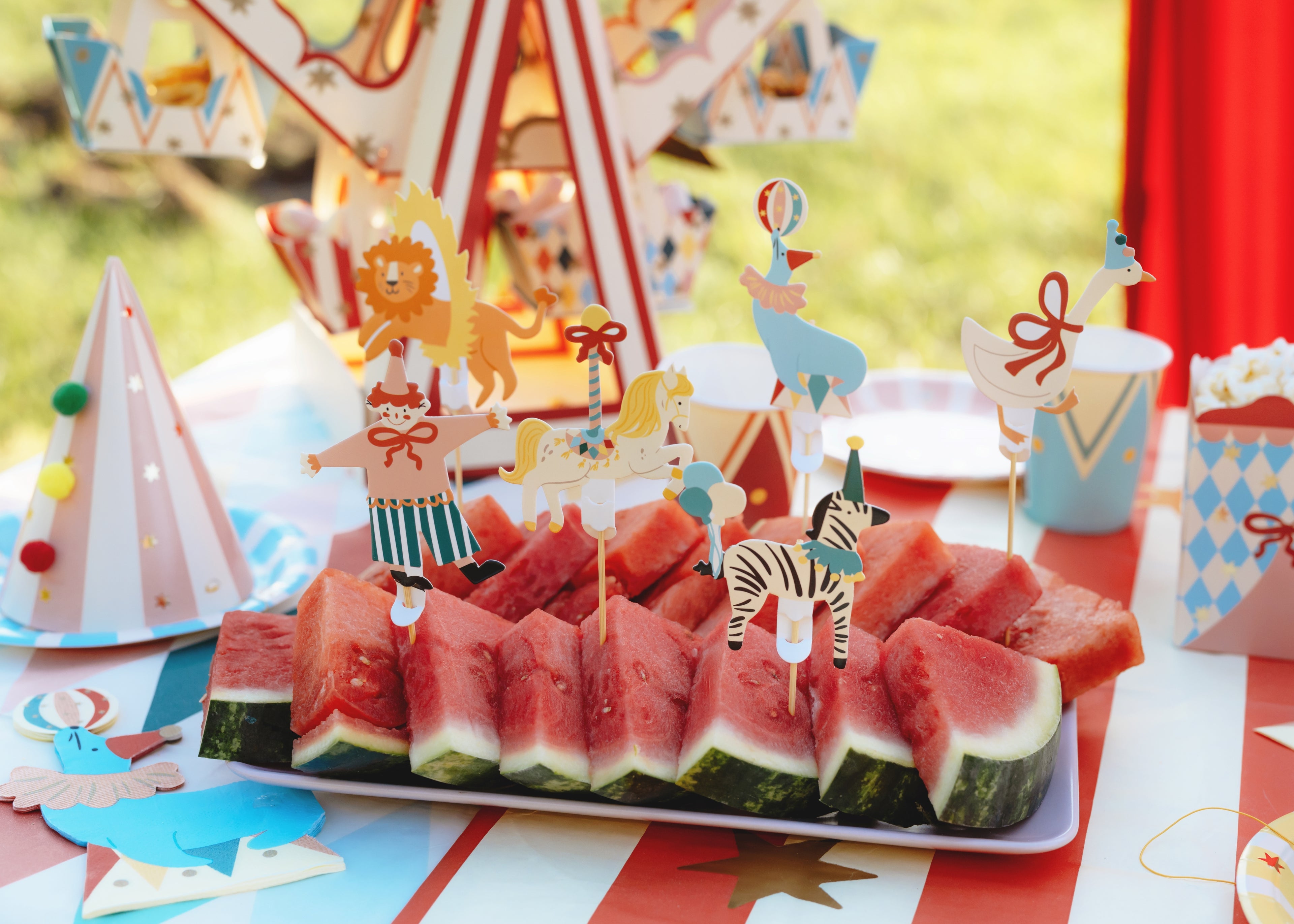 Cupcake Toppers Circus (x 6)