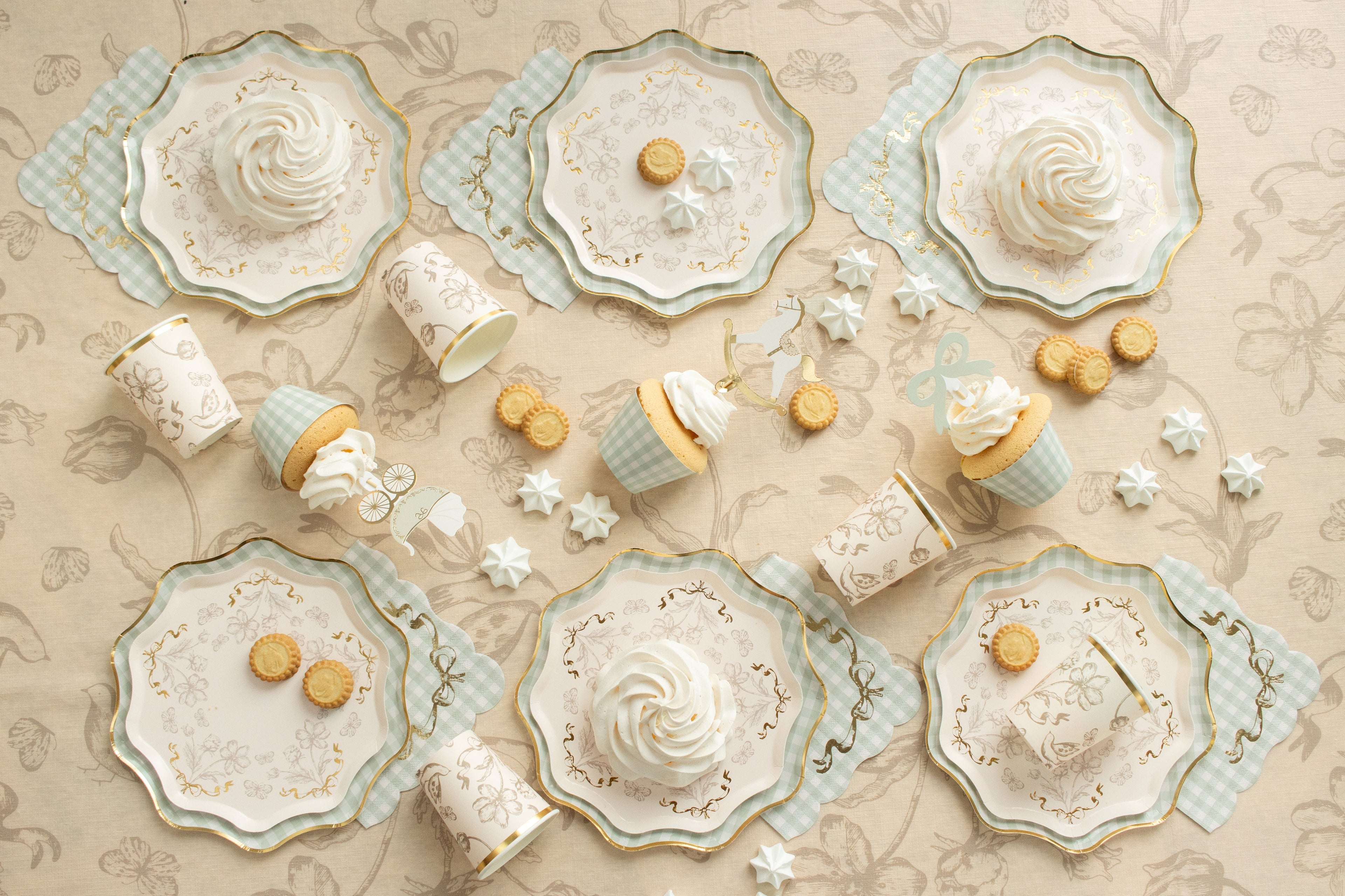 Bicchieri Floral Vintage (x 6)
