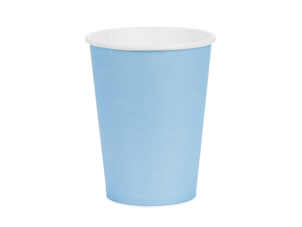 Bicchieri di Carta Azzurro Chiaro 250 ml (x 6)