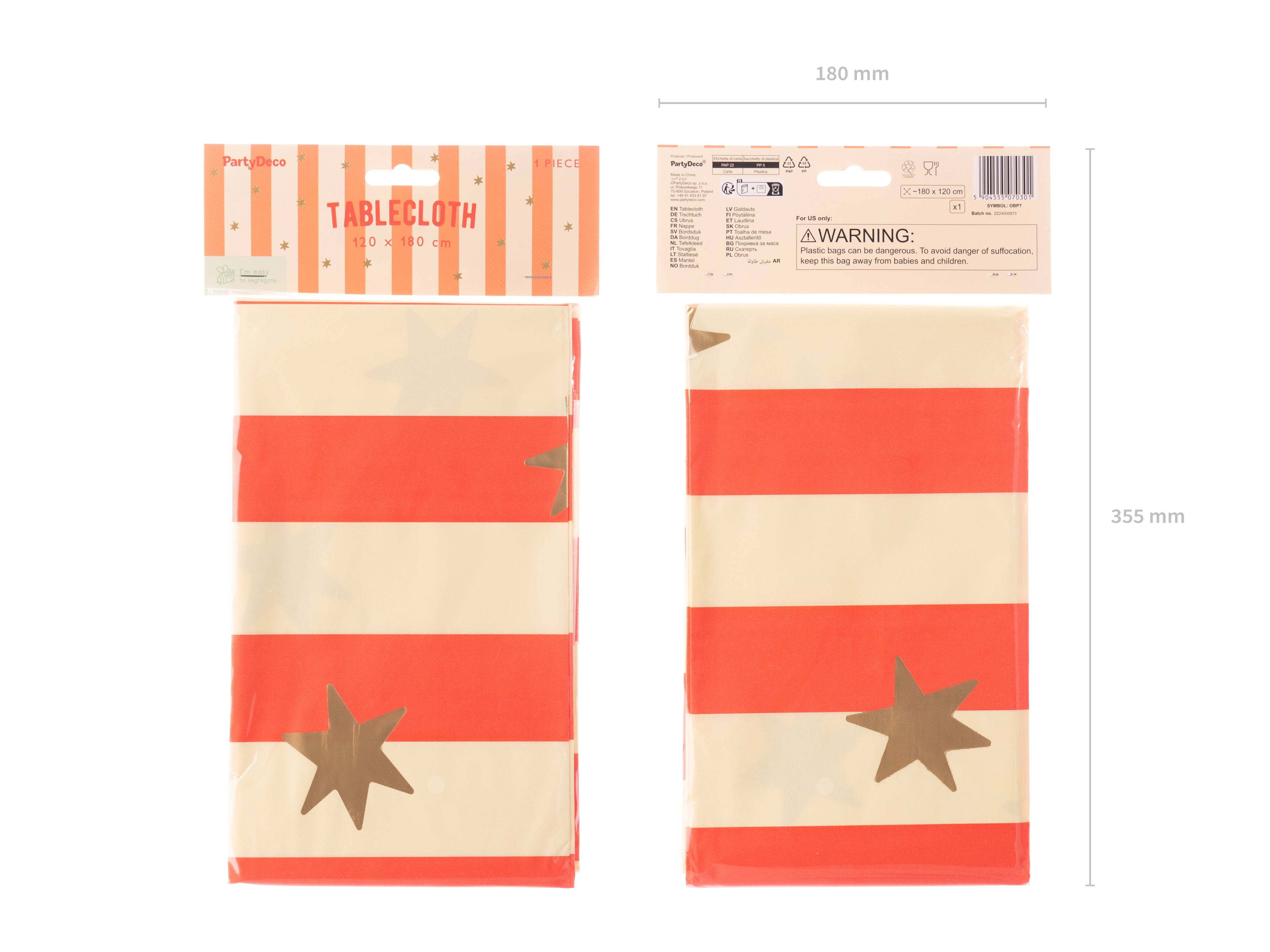 Tovaglia in Carta Stars & Stripes PartyDeco