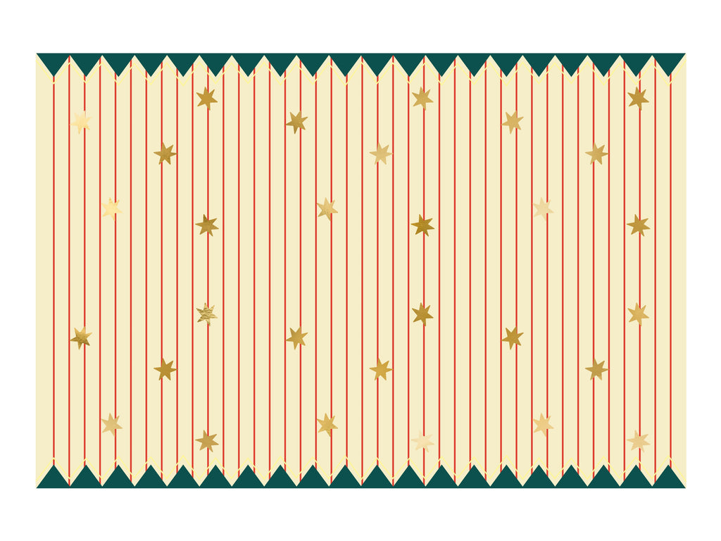 Tovaglia in Carta Righe e Stelle PartyDeco
