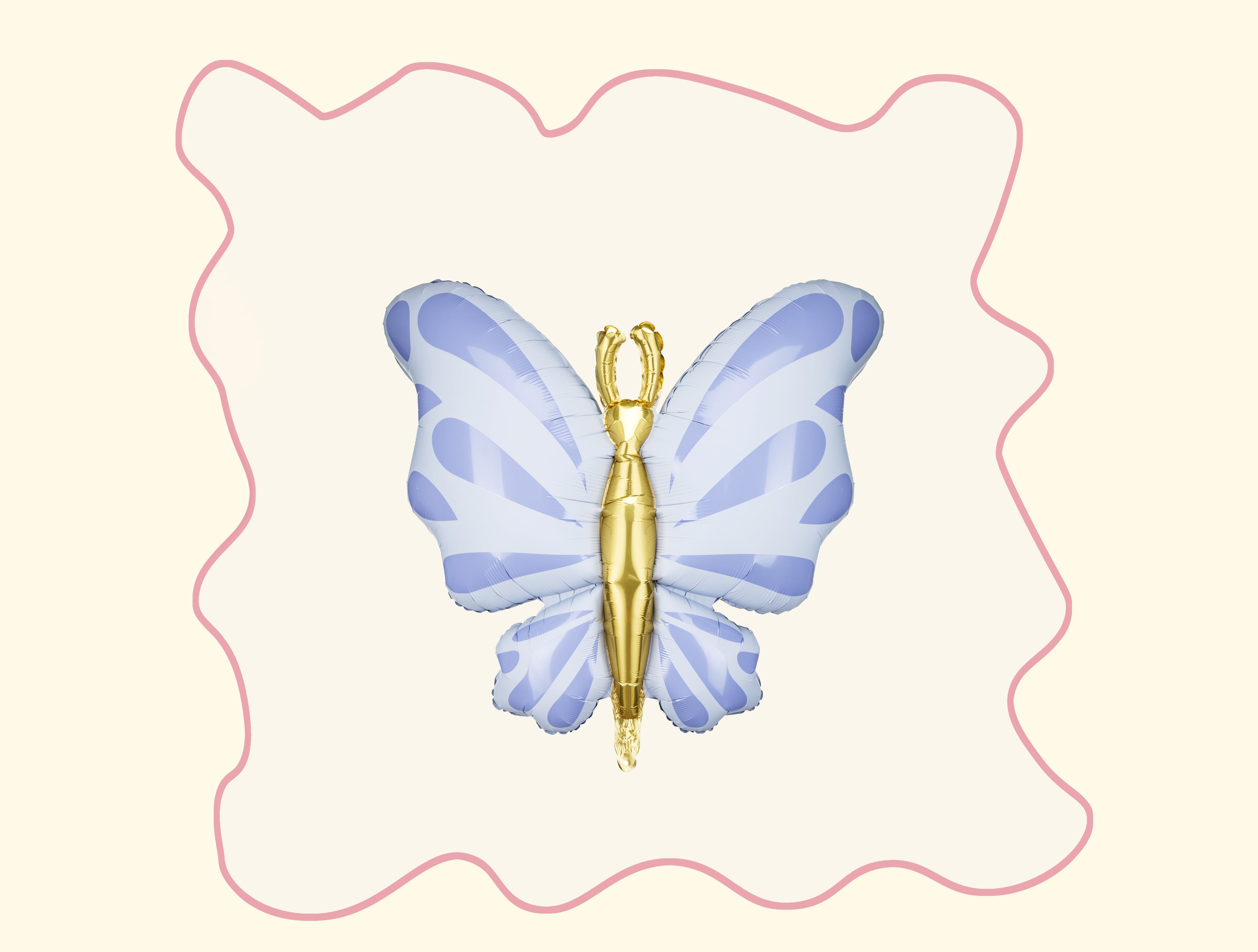 Foil Balloon Butterfly, 69x69 cm, blue
