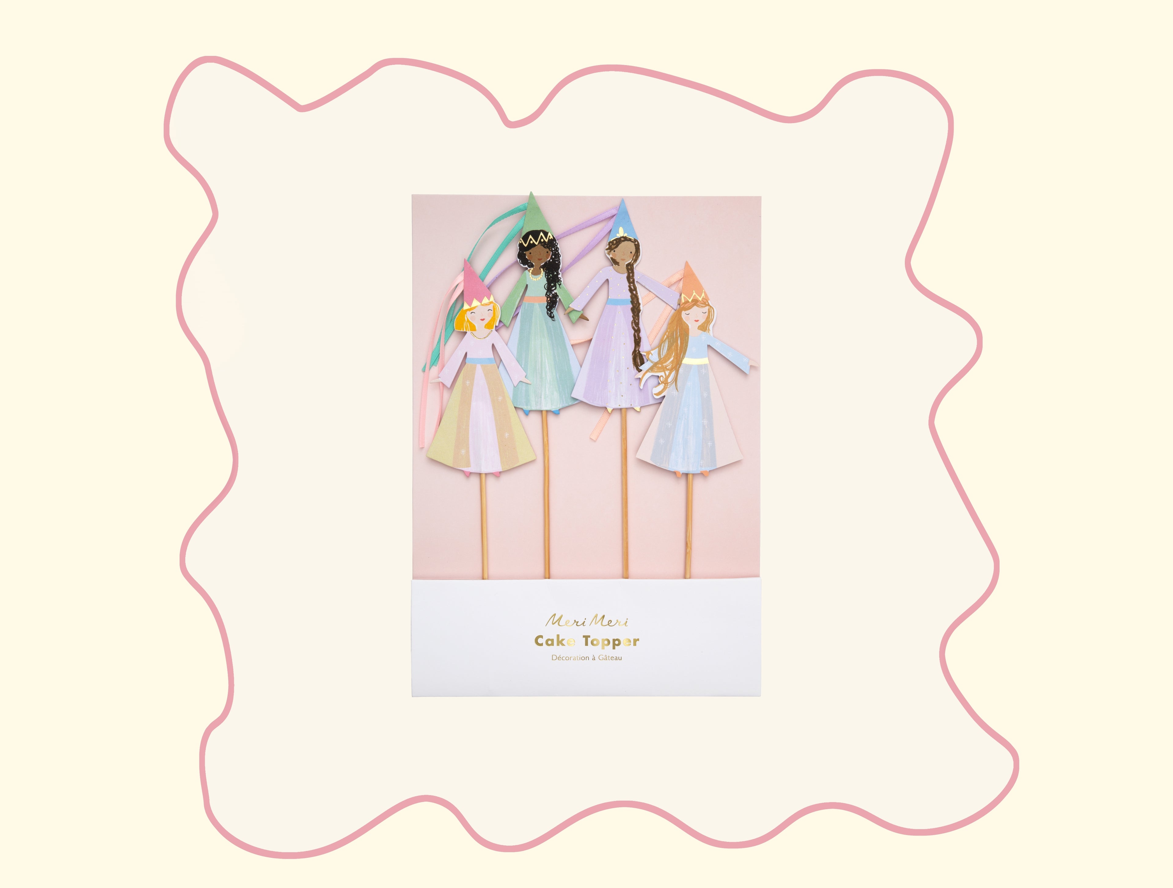 Cupcake Toppers Magical Princess (x4)