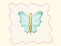 Foil Balloon Butterfly, 69x69 cm, mint