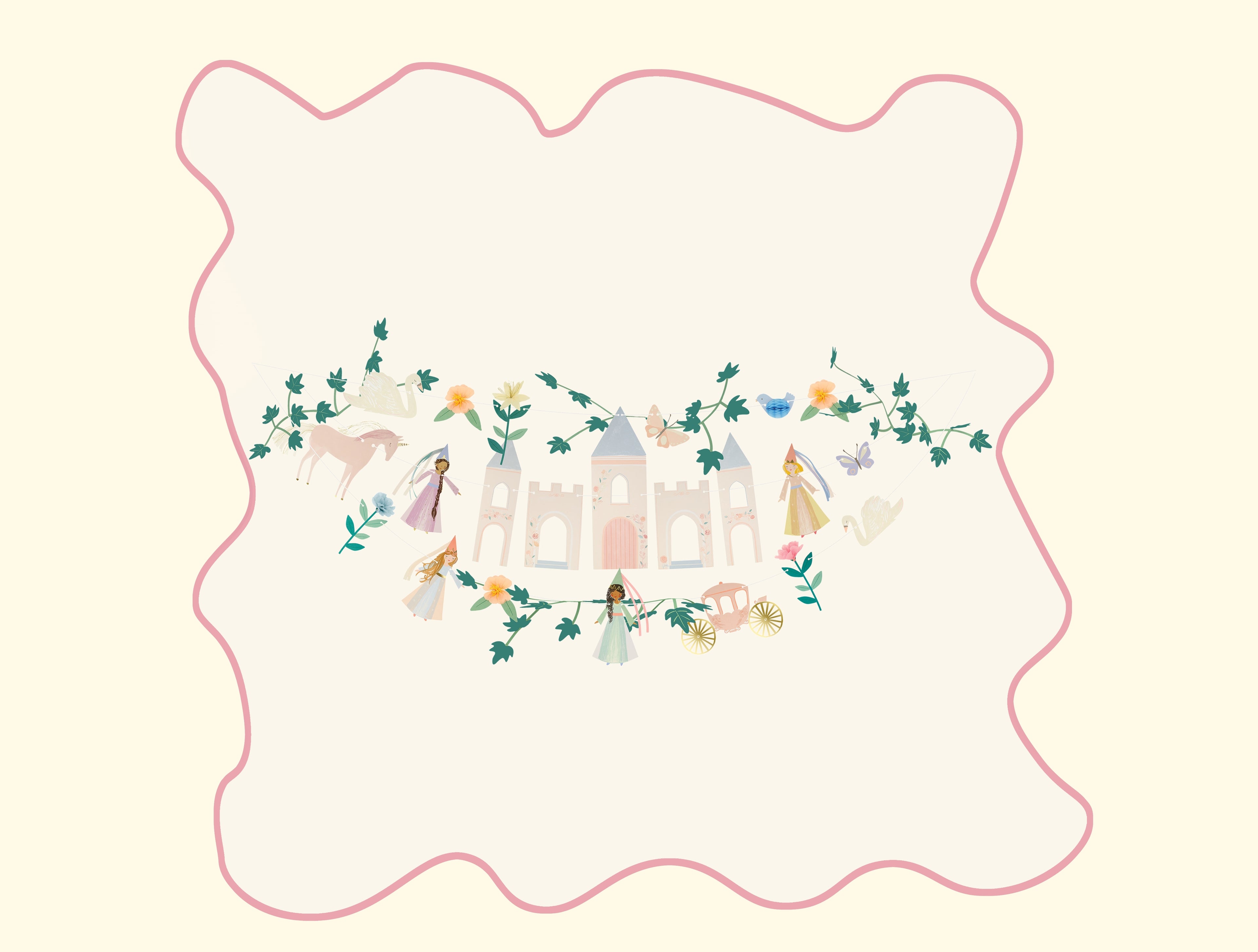 Princess Party Garland Set – Ghirlanda decorativa principesse