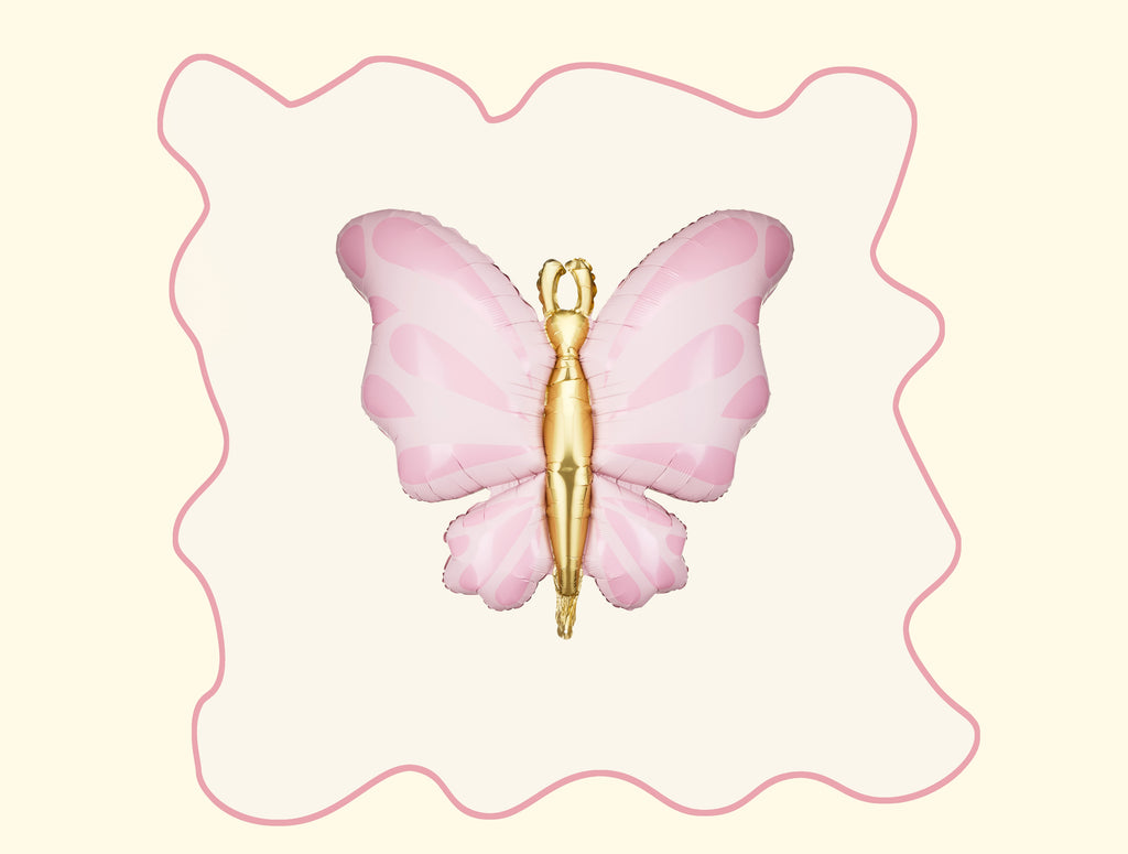 Foil Balloon Butterfly, 69x69 cm, rosa