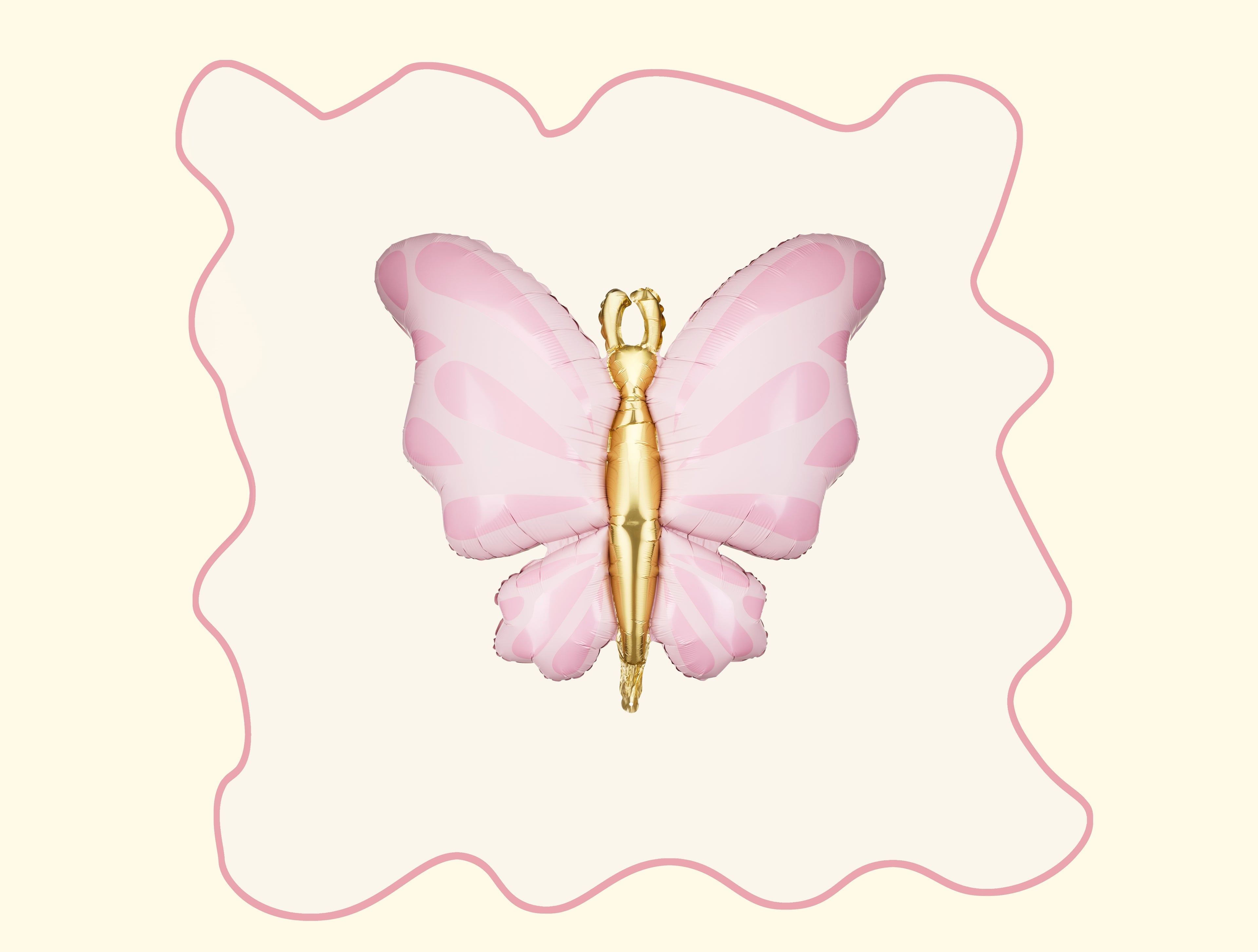 Foil Balloon Butterfly, 69x69 cm, rosa