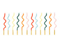 Candeline Rainbow Curl (x 12)
