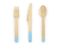 Posate in Legno Azzurro (18 pezzi)