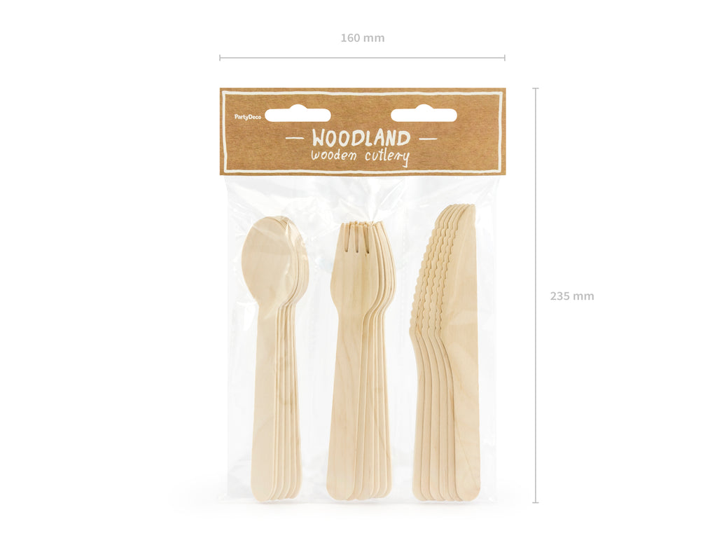 Posate in Legno (18 pezzi)