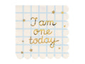 Napkins I am one today Teddy Bear, beige, 33x33 cm (1 pkt / 12 pc.)
