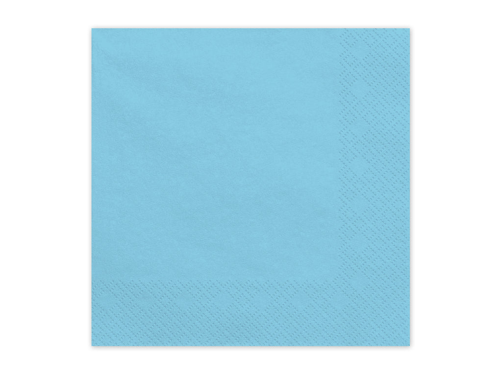 Tovaglioli di Carta Azzurri 33 x 33 cm (x20)
