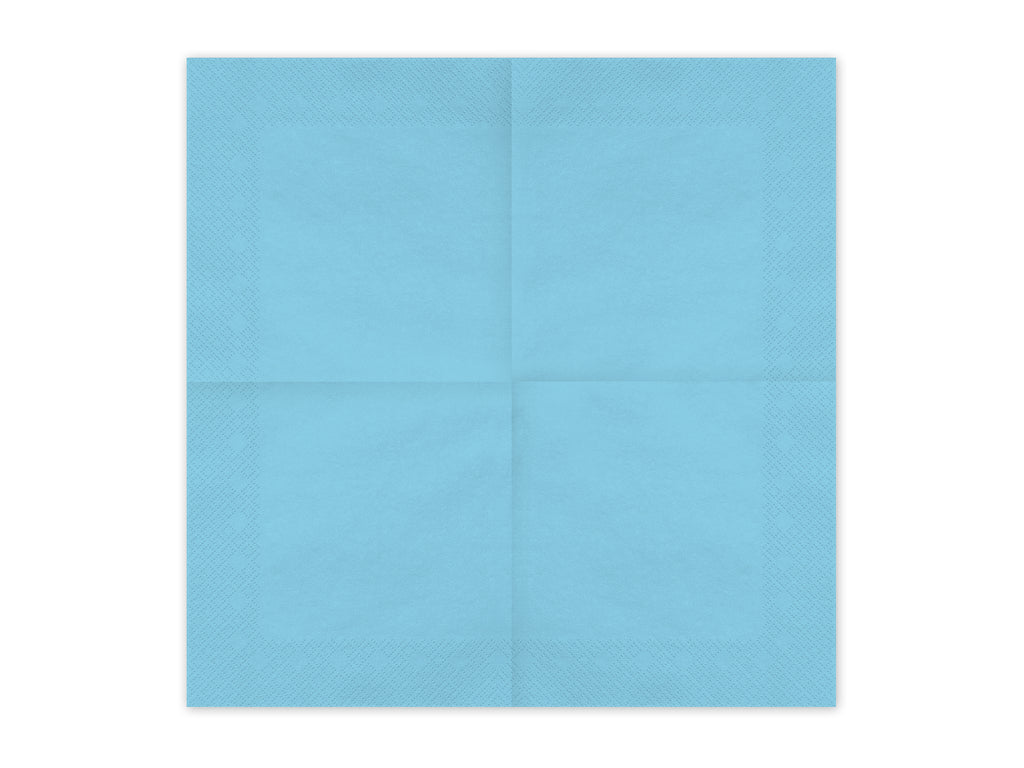 Tovaglioli di Carta Azzurri 33 x 33 cm (x20)