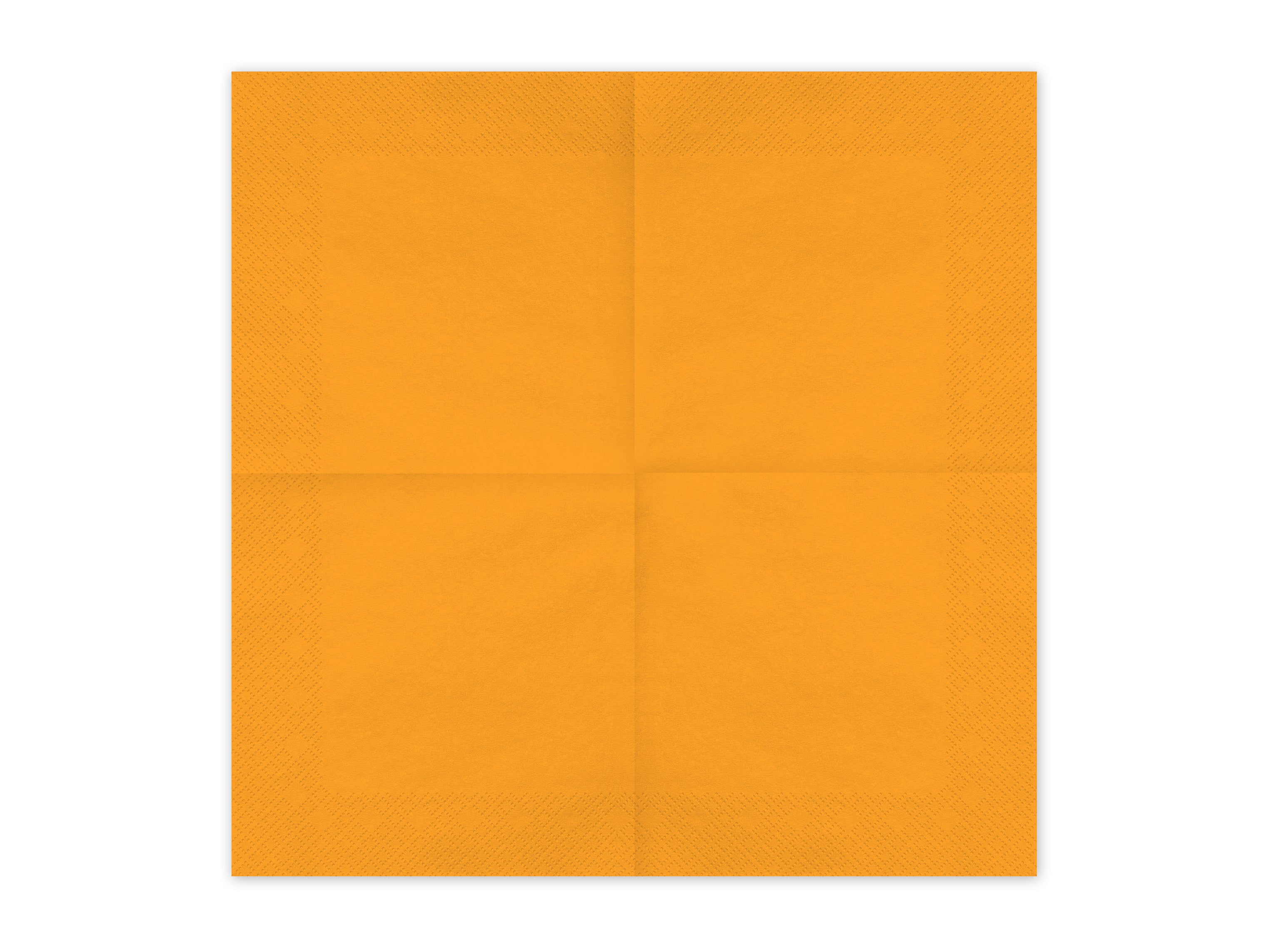 Tovaglioli di Carta Arancione Chiaro 33 x 33 cm (x20)