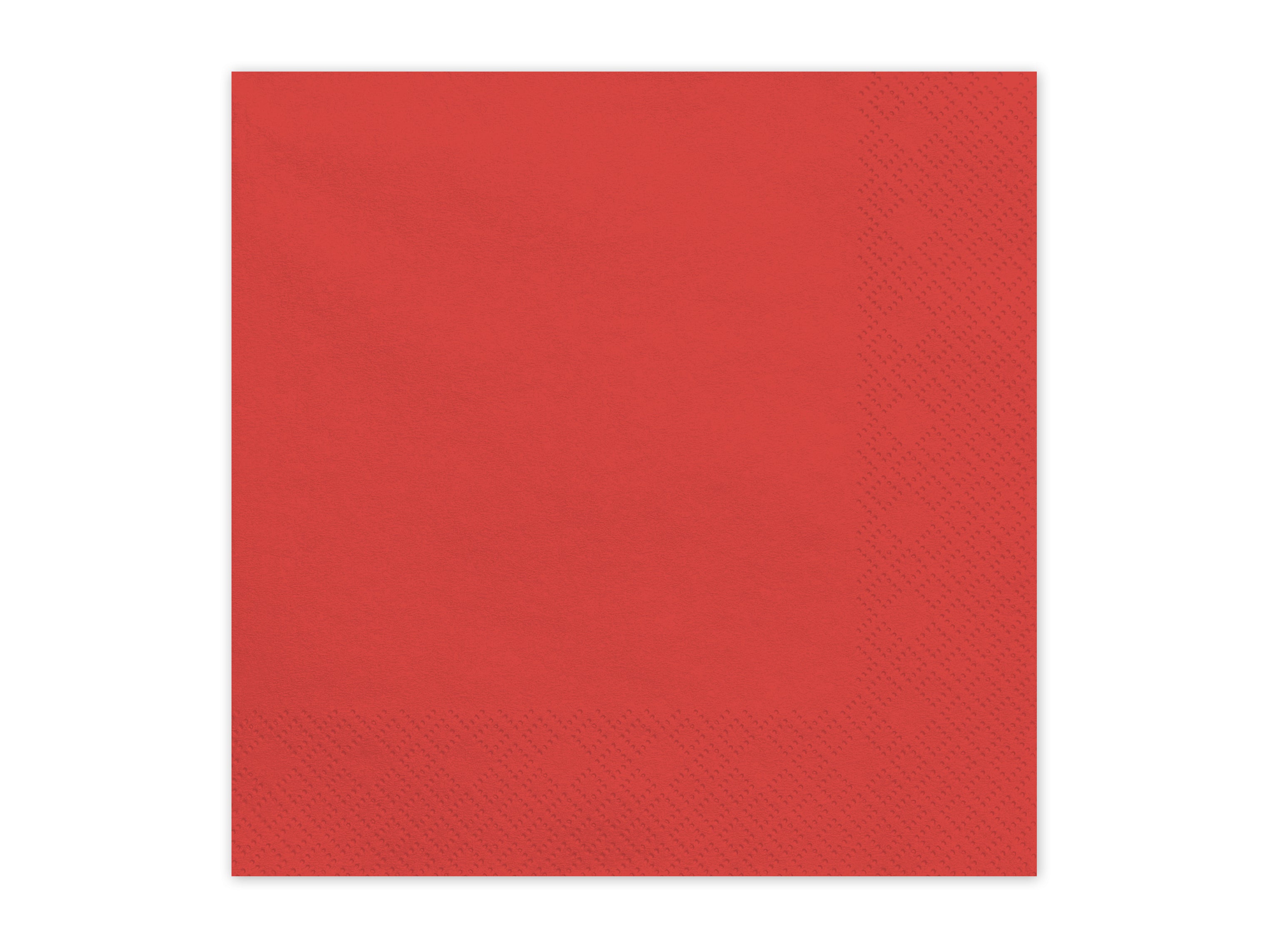 Tovaglioli di Carta Rosso Scuro 33 x 33 cm (x20)
