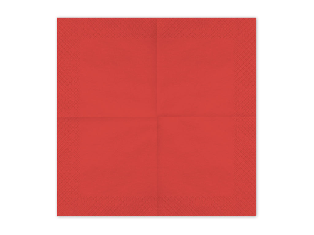 Tovaglioli di Carta Rosso Scuro 33 x 33 cm (x20)