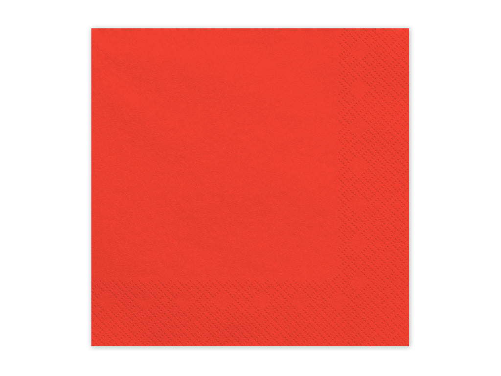 Tovaglioli di Carta Rossi 33 x 33 cm (x20)