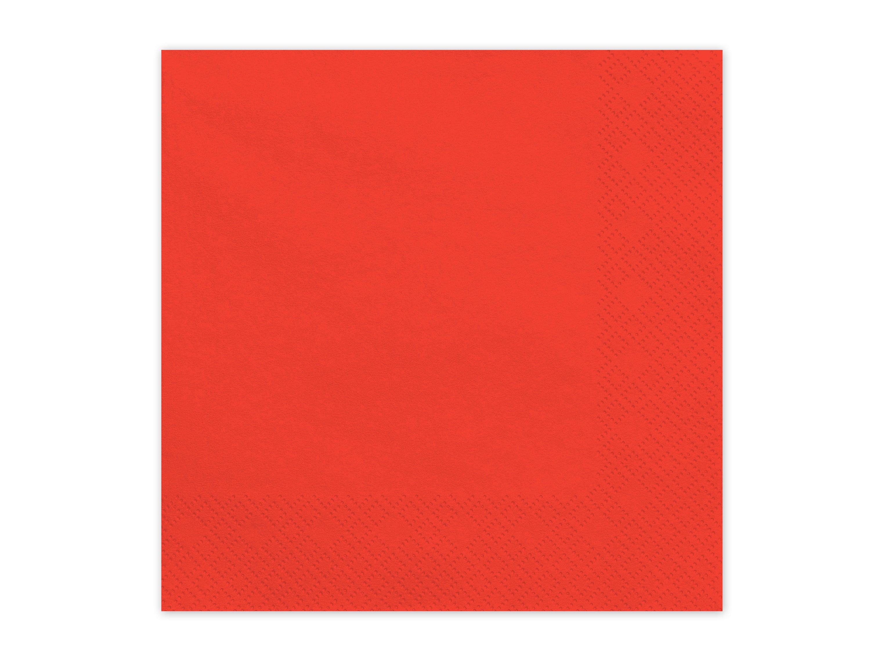Tovaglioli di Carta Rossi 33 x 33 cm (x20)
