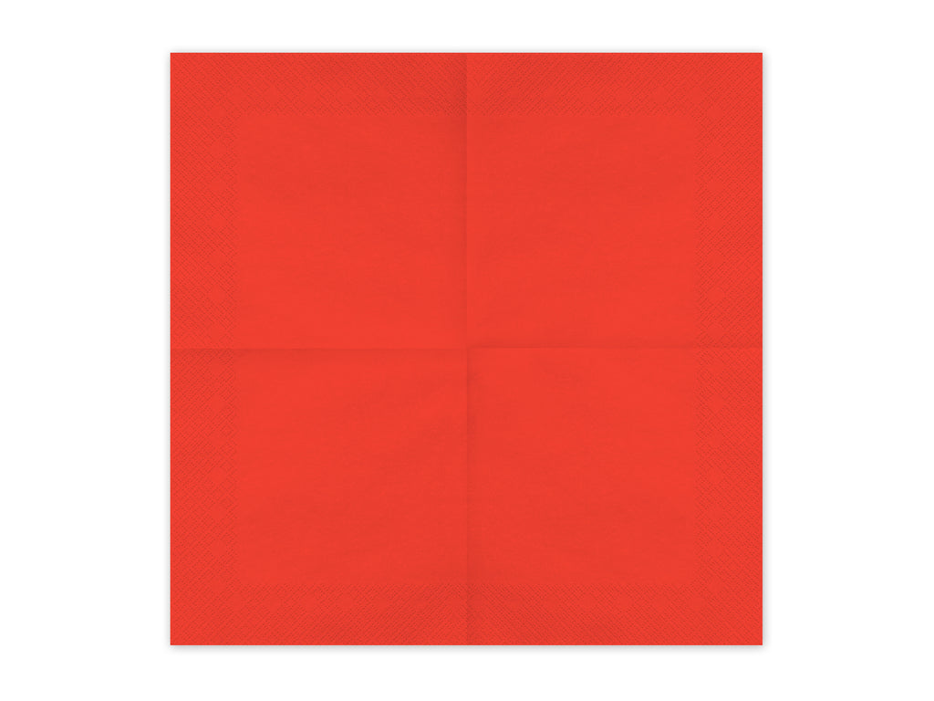 Tovaglioli di Carta Rossi 33 x 33 cm (x20)