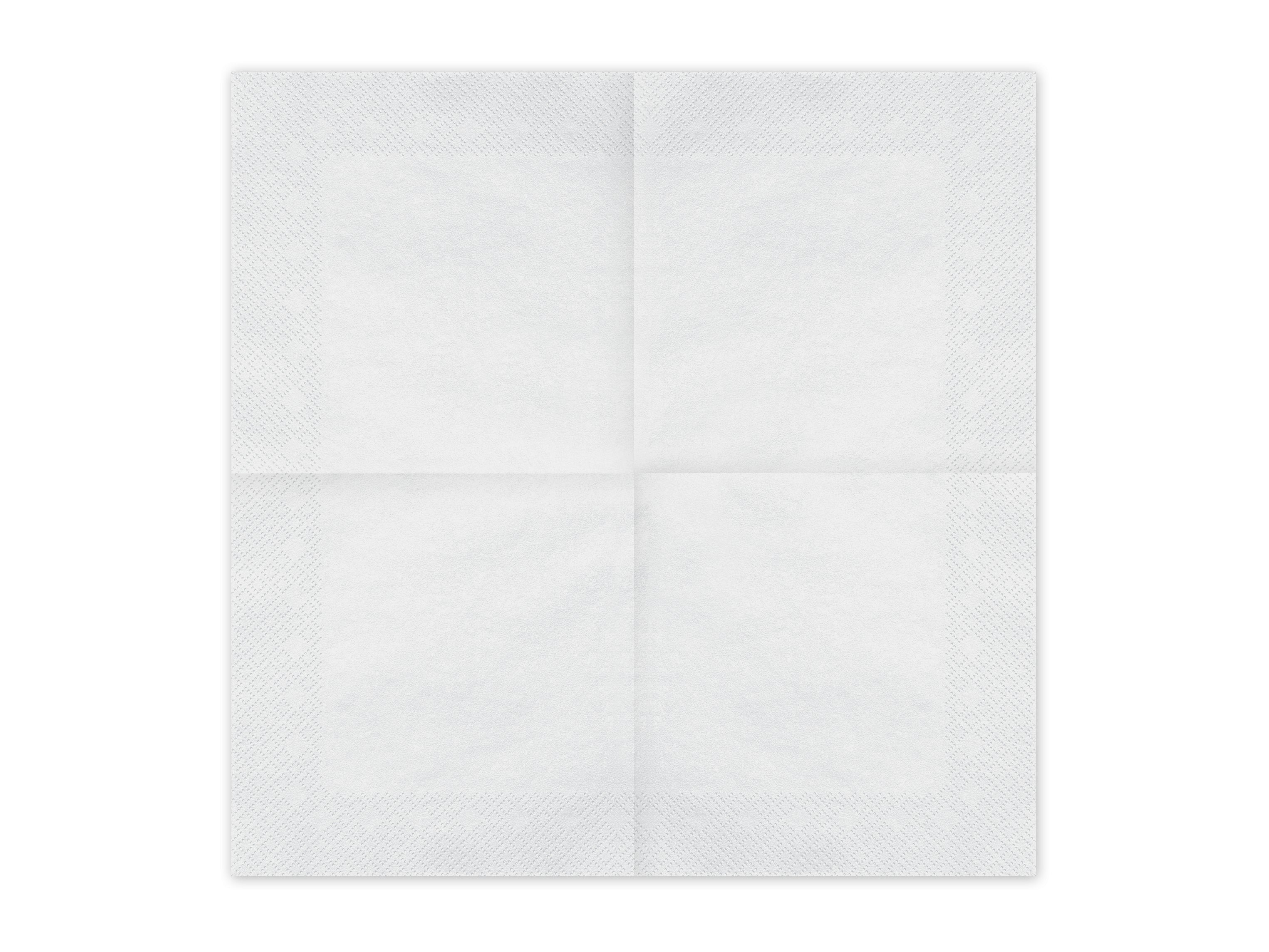 Tovaglioli di Carta Bianchi 33 x 33 cm (x20)