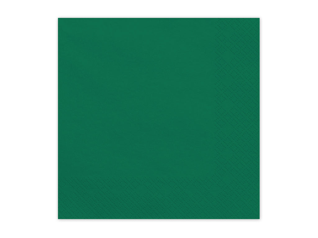 Tovaglioli di Carta Verde Scuro 33 x 33 cm (x20)