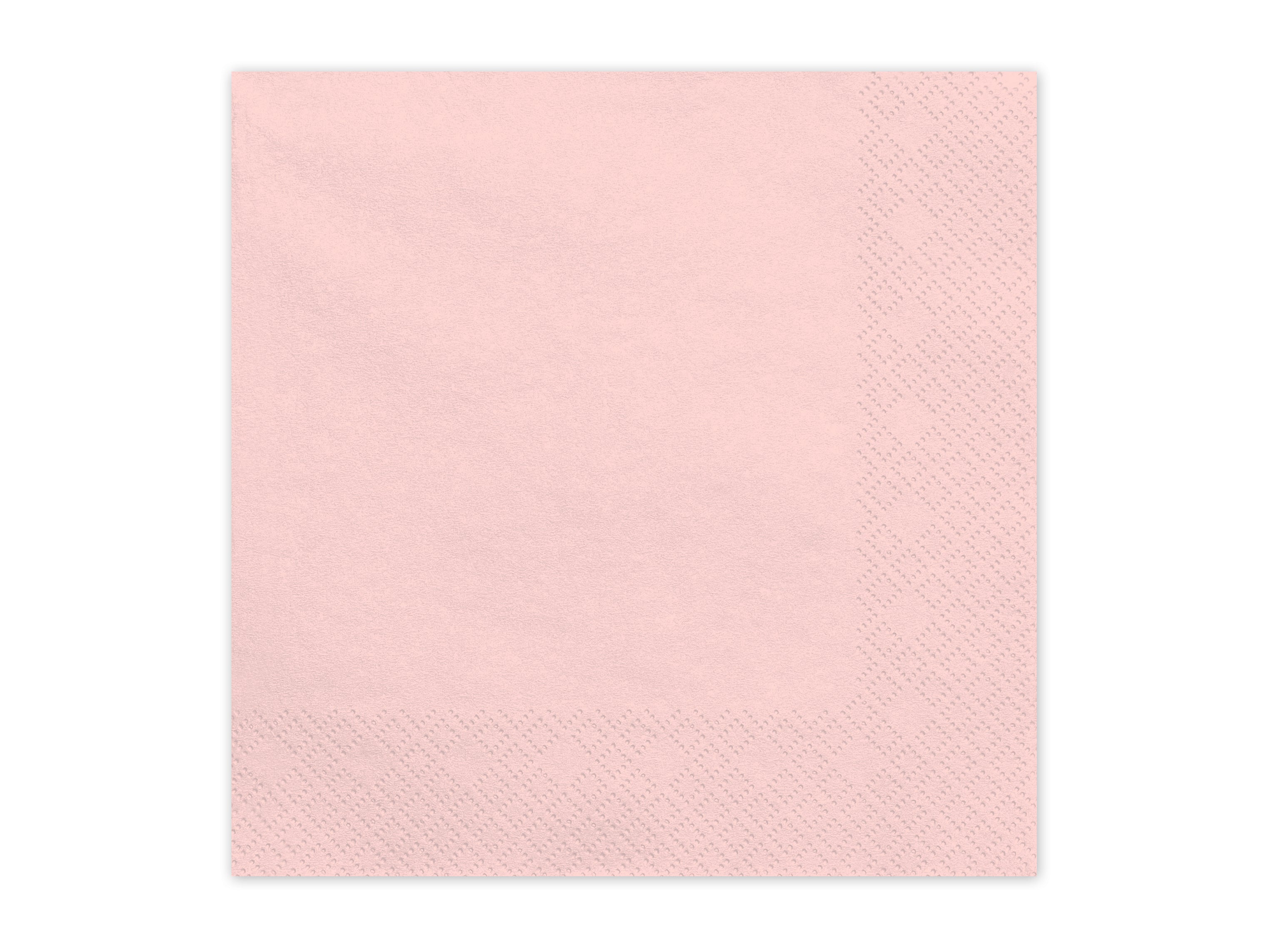 Tovaglioli di Carta Rosa Chiaro 33 x 33 cm (x 20)