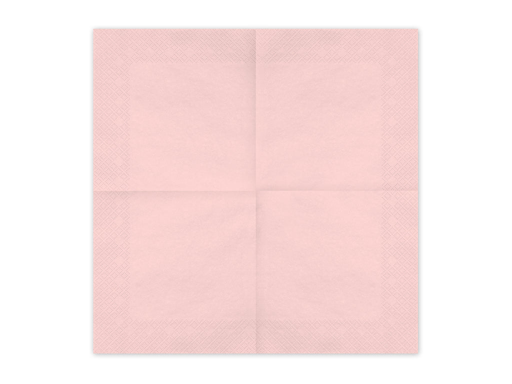 Tovaglioli di Carta Rosa Chiaro 33 x 33 cm (x 20)