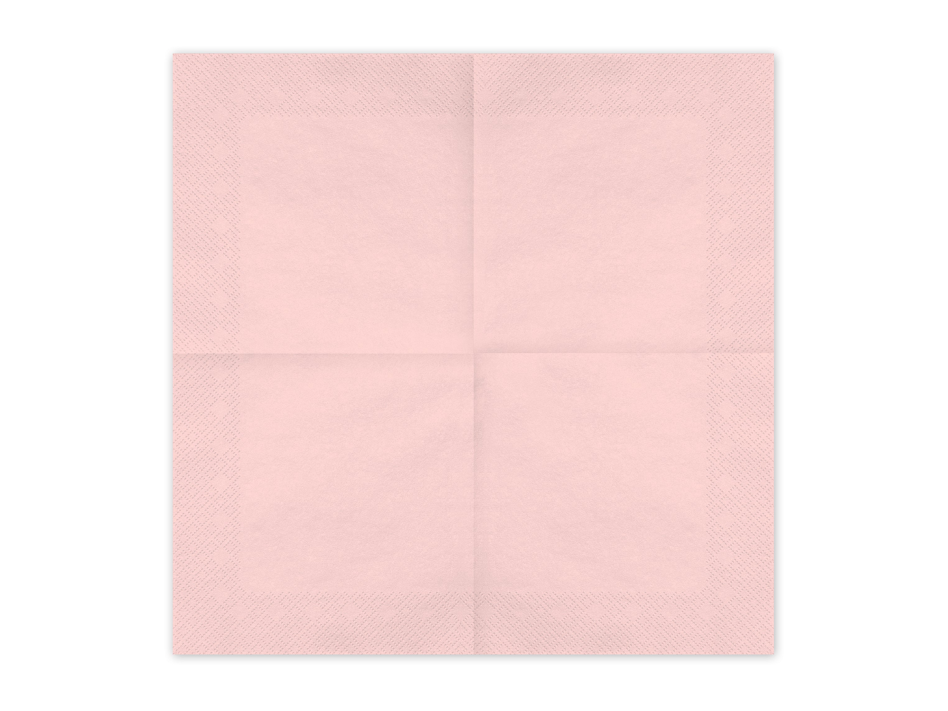 Tovaglioli di Carta Rosa Chiaro 33 x 33 cm (x 20)